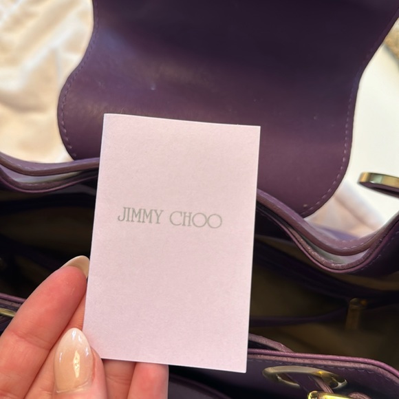 Jimmy Choo purple leather Rhona Hobo bag / purse - Picture 17 of 17
